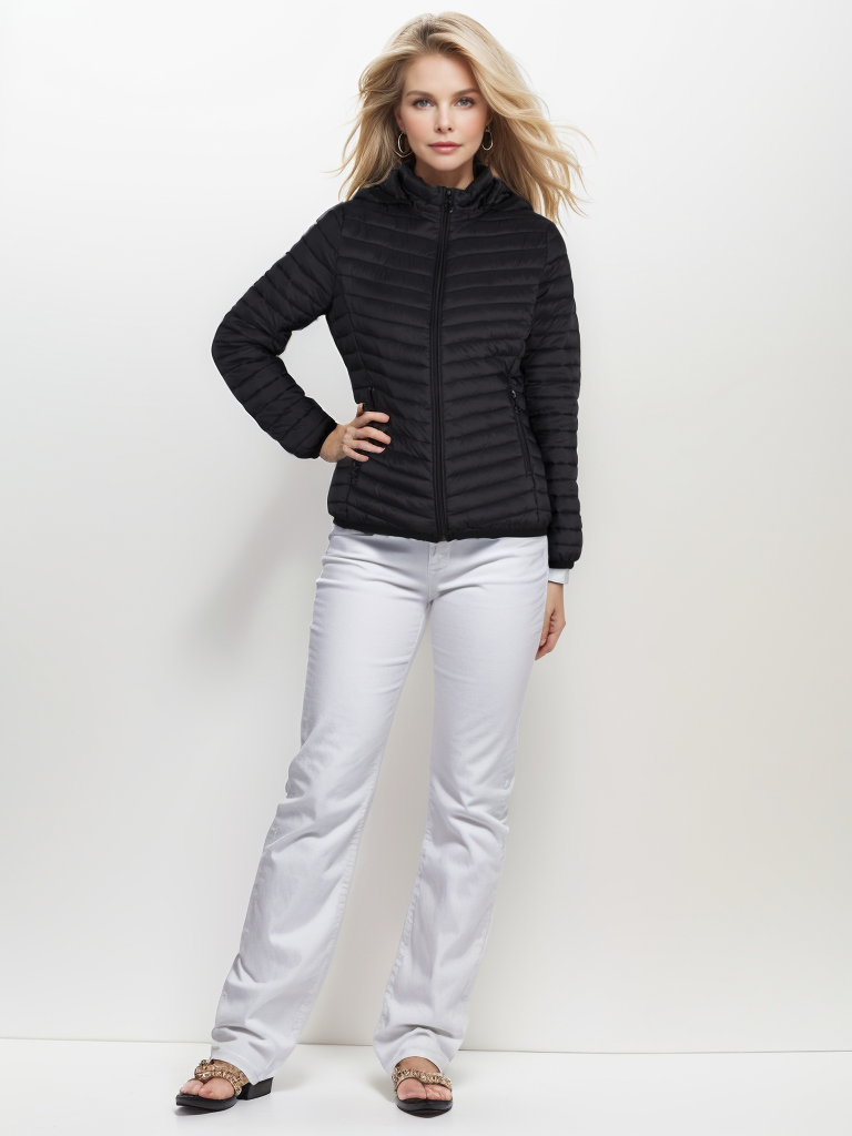 Short diagonal hem women's cotton coat