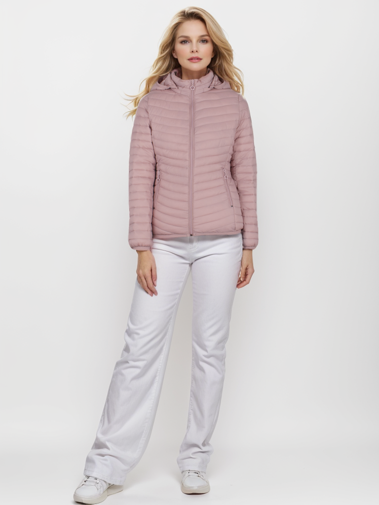 Short diagonal hem women's cotton coat